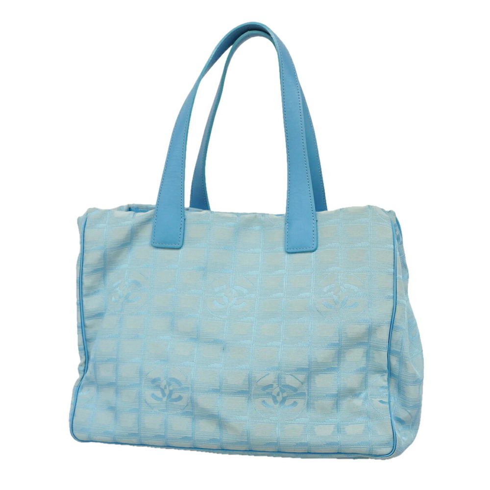 Chanel New Travel Nylon Tote Bag, Blue, Women's
